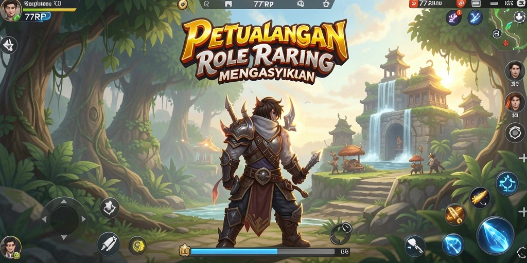 Gameplay epik dalam 77RP dengan pertarungan mendebarkan.