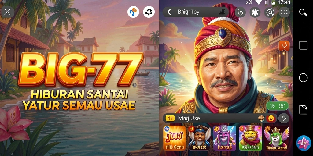 Tampilan gameplay <strong>BIG77</strong> yang seru dan menghibur.