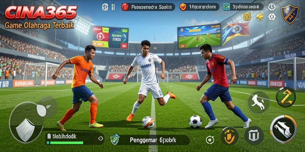 Tampilan menarik gameplay olahraga CINA365 dengan fitur interaktif.