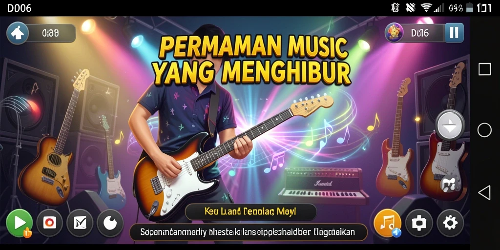 Screenshot D06 menampilkan gameplay yang energik dan interaktif.