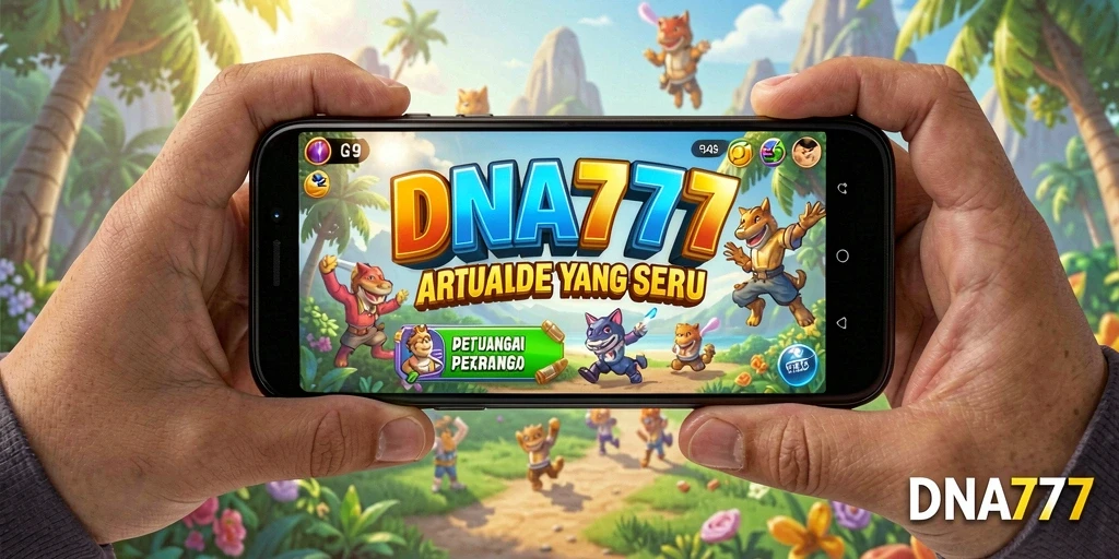 Screenshot menunjukkan momen seru gameplay DNA777 yang menantang.