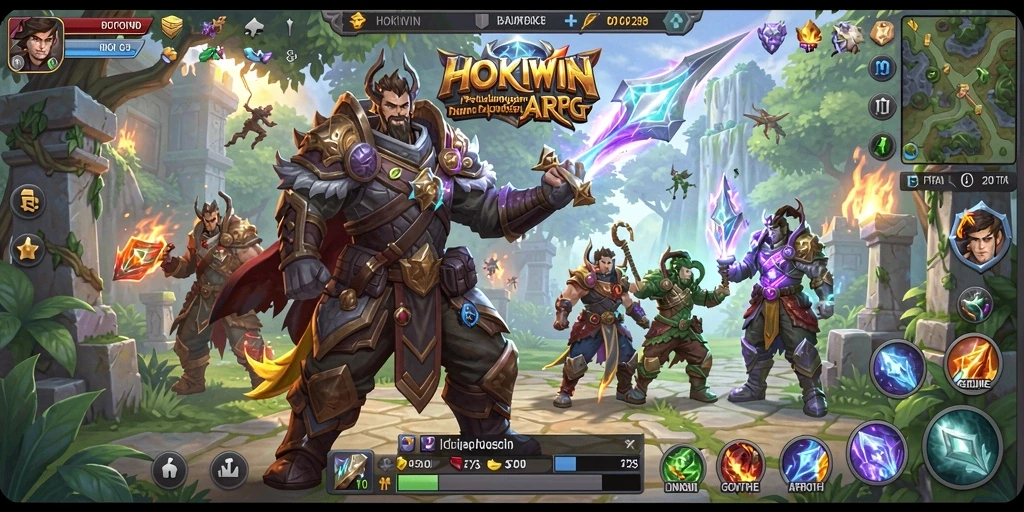 Tampilan luar biasa dari gameplay HOKIWIN dengan aksi ARPG yang mendebarkan.