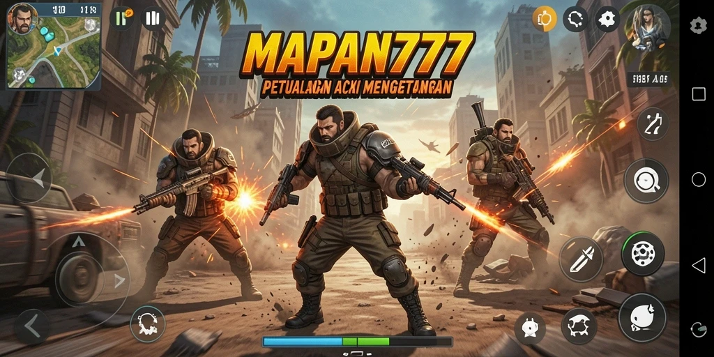 Tampilan aksi seru dalam gameplay MAPAN777 yang menegangkan.