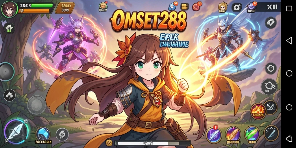 Screenshot menarik dari gameplay OMSET288 yang menggambarkan aksi seru dalam dunia Anime.