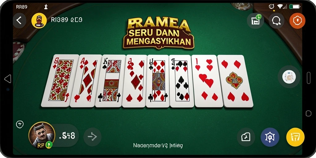 Screenshot game RR89 menampilkan aksi bermain domino yang seru.